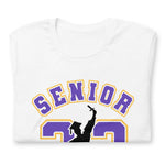 Load image into Gallery viewer, Senior 23 Unisex t-shirt (gold/purple)
