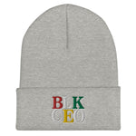 Load image into Gallery viewer, &quot;BLK CEO&quot; Cuffed Beanie
