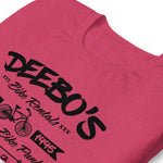 Load image into Gallery viewer, &quot;DEEBO&#39;s Bike Rentals&quot; Short-sleeve t-shirt (blk)
