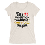 Load image into Gallery viewer, &quot;She Understood&quot; Ladies&#39; short sleeve t-shirt (blk)
