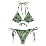 Load image into Gallery viewer, UC green leaf string bikini
