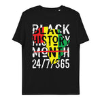 Load image into Gallery viewer, &quot;BLACK HISTORY 24/7&quot; Unisex organic cotton t-shirt
