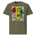Load image into Gallery viewer, &quot;BLACK HISTORY 24/7&quot; Unisex organic cotton t-shirt
