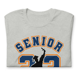 Senior 23 Unisex t-shirt (org/blue)