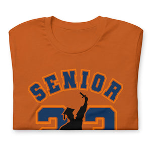 Senior 23 Unisex t-shirt (org/blue)