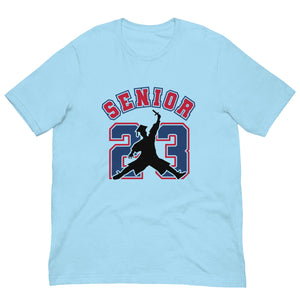 Senior 23 Unisex t-shirt (red/blue)