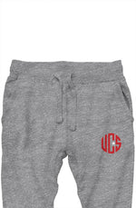 Load image into Gallery viewer, Grey UCS premium joggers (red/white)
