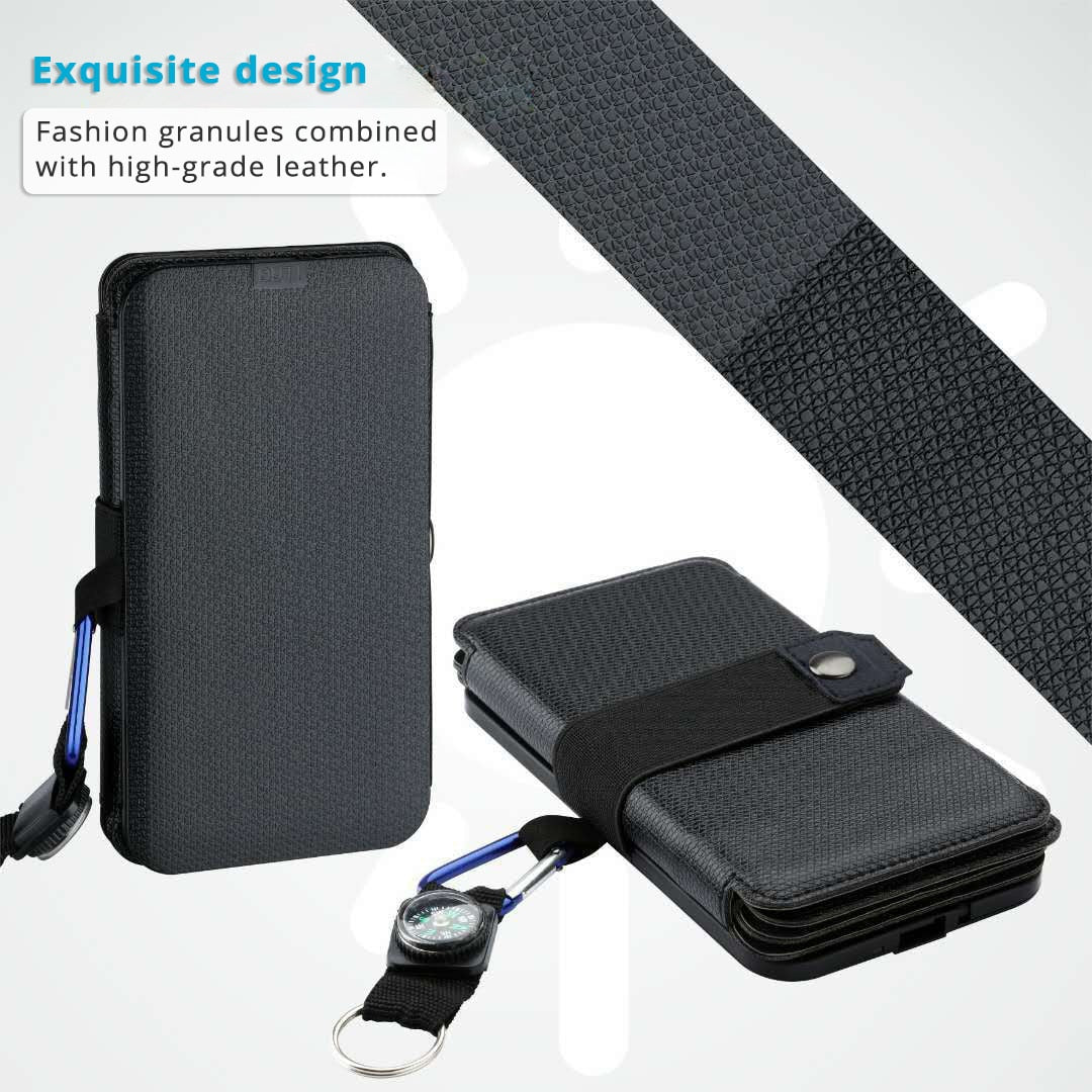 Lerranc Portable Folding 10W Solar Panels Charger 5V 2.1A USB Output Solar Cells for Cellphones Outdoors