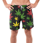 Load image into Gallery viewer, Men&#39;s RBG Leaf Beach Shorts
