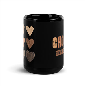 "Choc-Lit" Black Glossy Mug