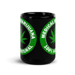 Load image into Gallery viewer, &quot;100% Natural&quot; Black Glossy Mug
