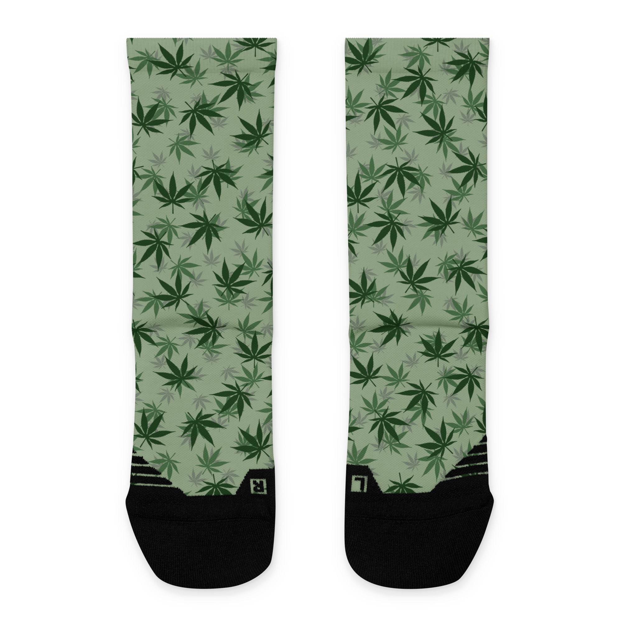 "Weed Leaf" Basketball socks