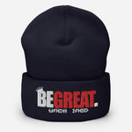 Load image into Gallery viewer, &quot;BE GREAT&quot; Cuffed Beanie
