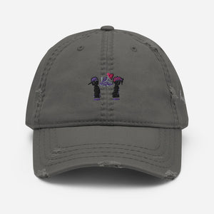 Here We Are Distressed Dad Hat