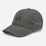 Load image into Gallery viewer, Here We Are Distressed Dad Hat

