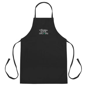 "VA is for Growers" Embroidered Apron