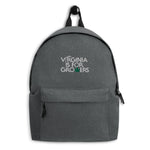 Load image into Gallery viewer, &quot;VA is for Growers&quot; Embroidered Backpack
