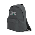 Load image into Gallery viewer, &quot;VA is for Growers&quot; Embroidered Backpack
