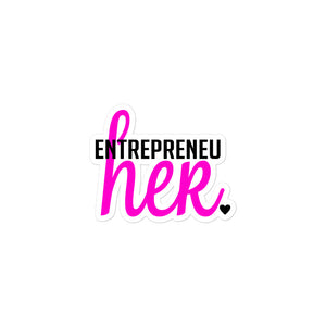 "Entrepreneur HER" Bubble-free stickers