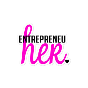 "Entrepreneur HER" Bubble-free stickers