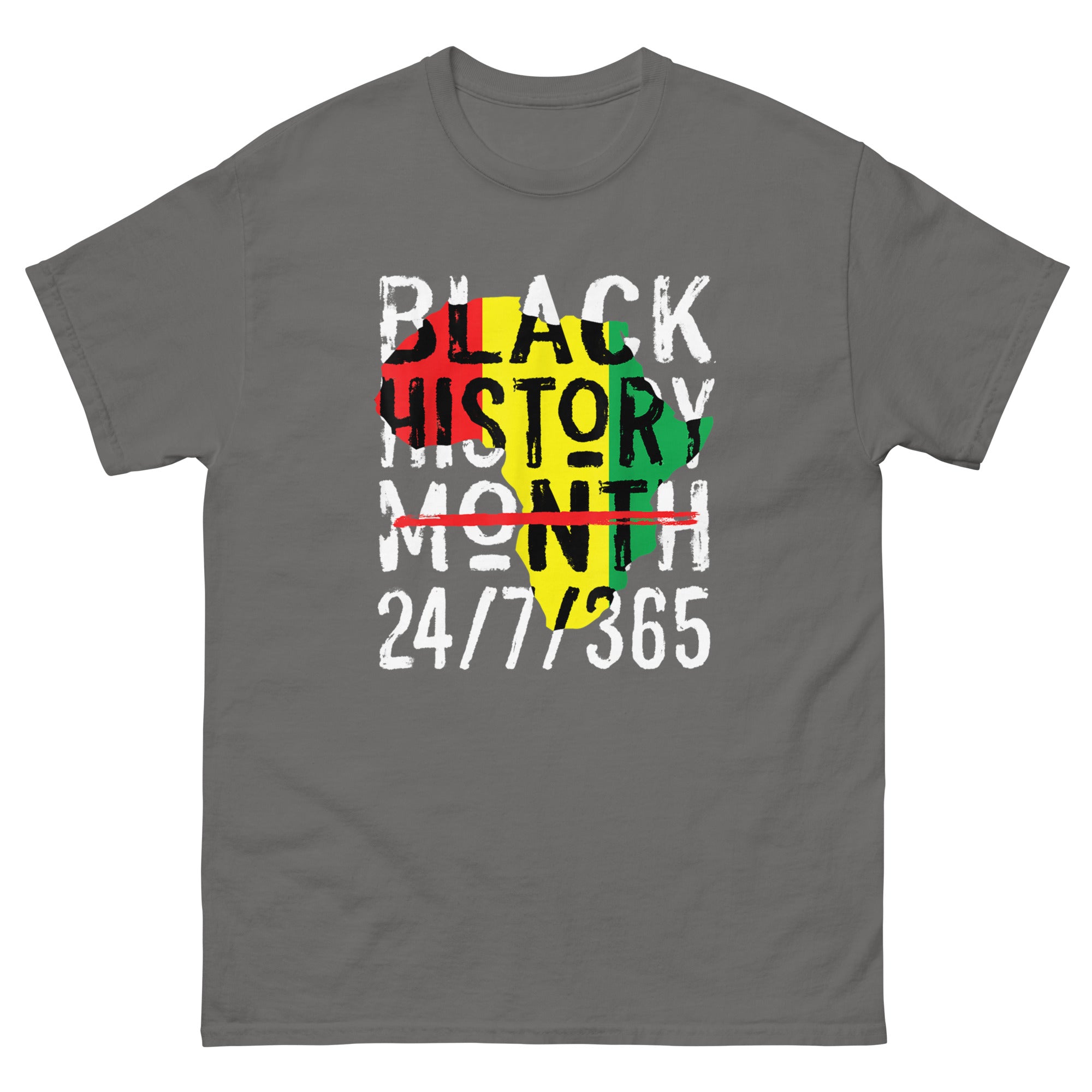 "BLACK HISTORY 24/7/365" Men's classic tee