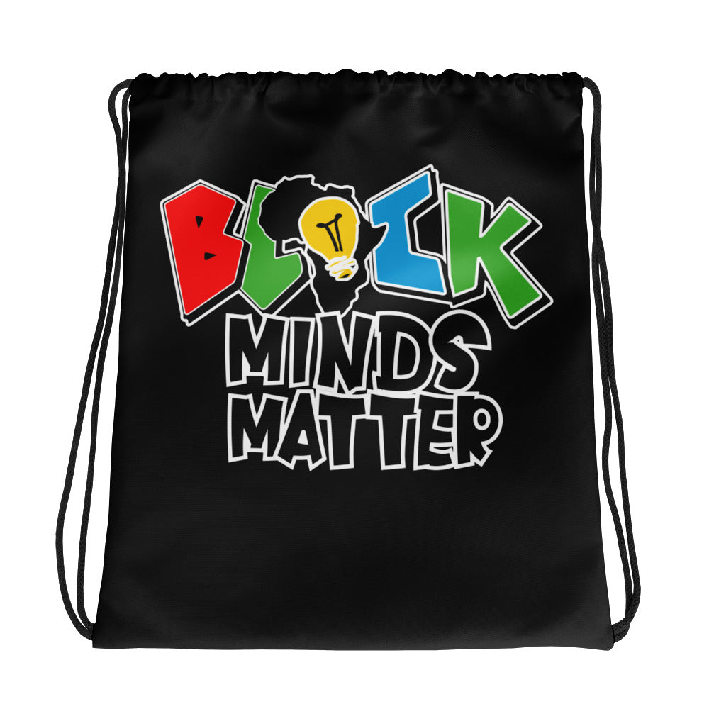 "BLACK MINDS MATTER" Drawstring bag