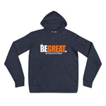 Load image into Gallery viewer, &quot;BE GREAT&quot; Unisex hoodie (white/orange)
