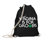 Load image into Gallery viewer, &quot;VA is for Growers&quot; Organic cotton drawstring bag
