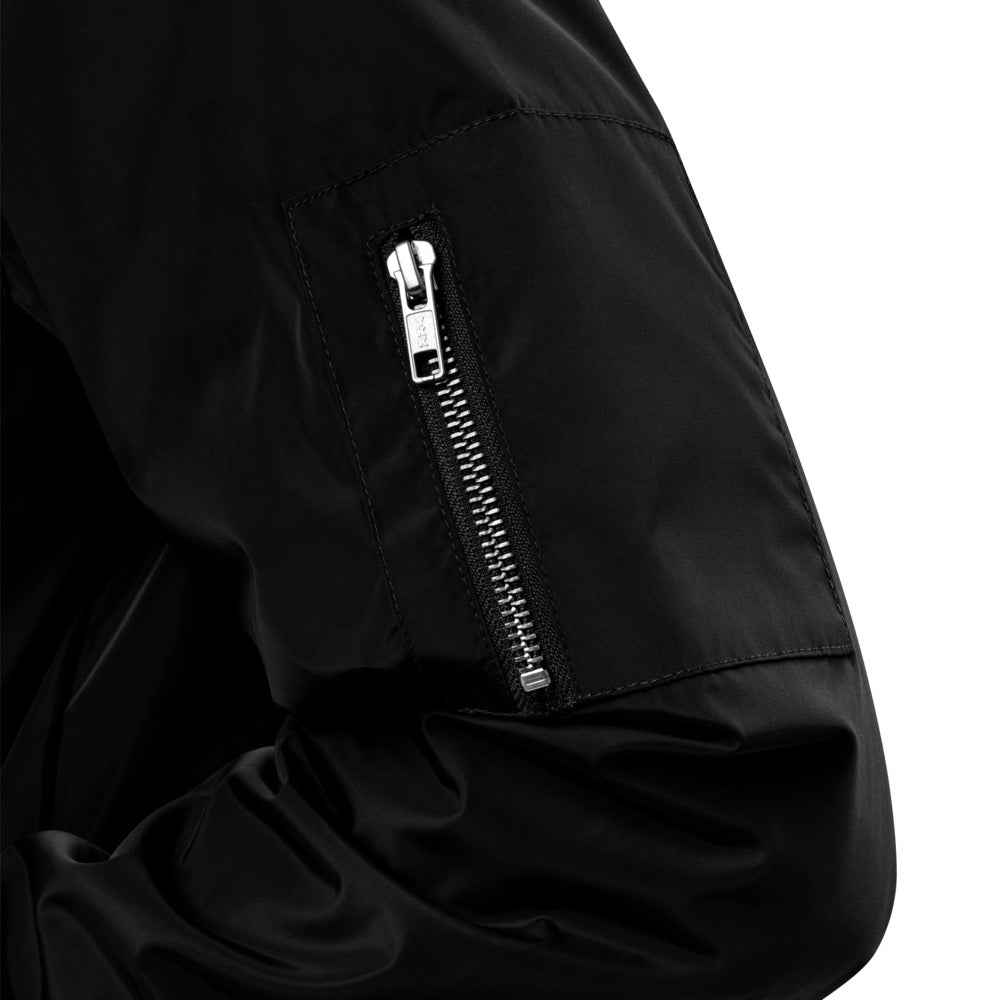 UC Reef logo Premium bomber jacket (black/white)