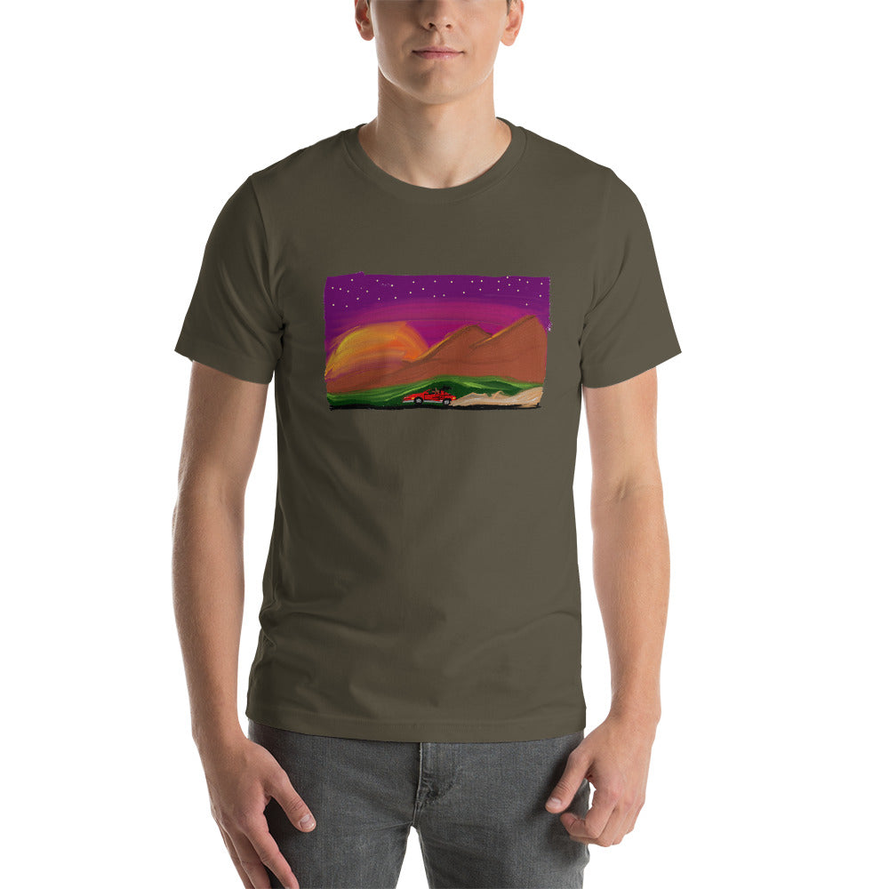 "Racing The Sun In A Sports Car" T-Shirt