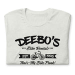 Load image into Gallery viewer, &quot;DEEBO&#39;s Bike Rentals&quot; Short-sleeve t-shirt (blk)
