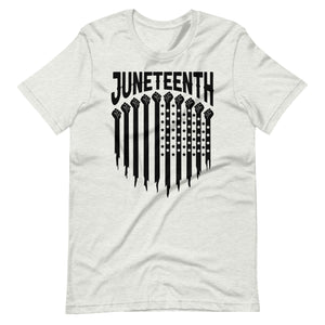 "Juneteenth Flag" Unisex t-shirt (blk)