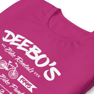 "DEEBO's Bike Rentals" Short-sleeve t-shirt