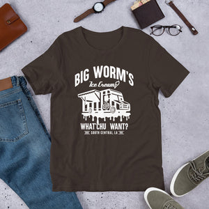 "Big Worm's Ice Cream" Short-sleeve t-shirt