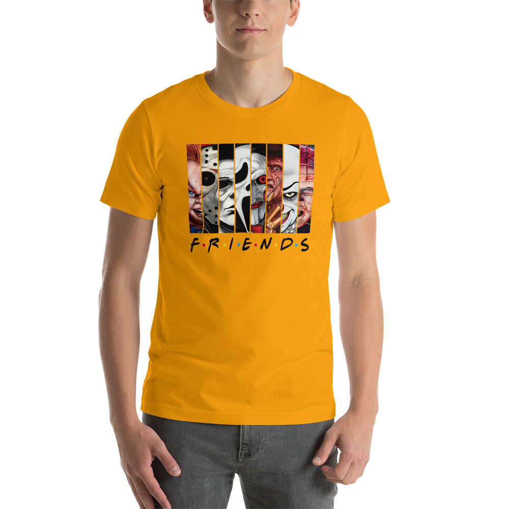 "HALLOWEEN FRIENDS" (dark) Short-Sleeve Unisex T-Shirt