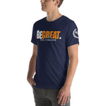 Load image into Gallery viewer, &quot;BE GREAT&quot; (B-More) unisex t-shirt (Wht/Org)
