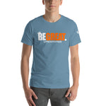 Load image into Gallery viewer, &quot;BE GREAT&quot; Short-Sleeve T-Shirt (white/orange)

