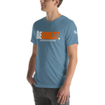 Load image into Gallery viewer, &quot;BE GREAT&quot; Short-Sleeve T-Shirt (white/orange)
