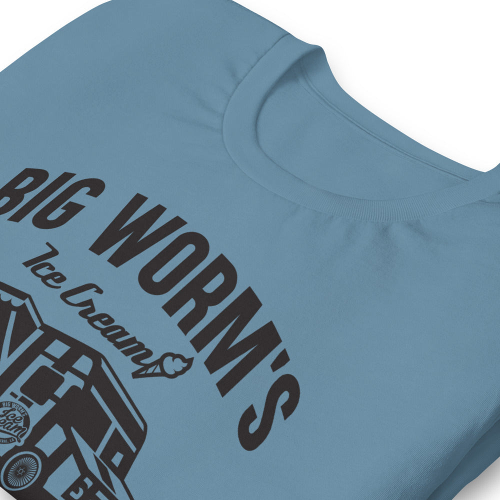 "Big Worm's Ice Cream" Short-sleeve t-shirt (blk)