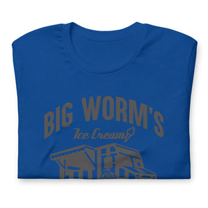 "Big Worm's Ice Cream" Short-sleeve t-shirt (blk)