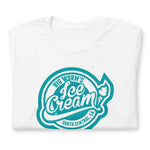 Load image into Gallery viewer, &quot;Big Worm&#39;s Ice Cream&quot; Short-sleeve t-shirt (teal)
