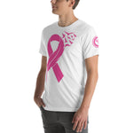 Load image into Gallery viewer, &quot;PINK Feathered Ribbon&quot; Short-Sleeve Unisex T-Shirt
