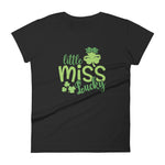 Load image into Gallery viewer, &quot;Little Miss Lucky&quot; Women&#39;s short sleeve t-shirt
