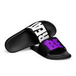 Load image into Gallery viewer, &quot;BE GREAT&quot; Women&#39;s slides (Purple/Wht)
