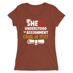 Load image into Gallery viewer, &quot;She Understood&quot; Ladies&#39; short sleeve t-shirt (wht)
