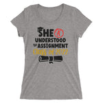 Load image into Gallery viewer, &quot;She Understood&quot; Ladies&#39; short sleeve t-shirt (blk)

