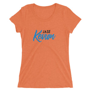 "JASE KEVION" Ladies' short sleeve t-shirt (black/ blue)