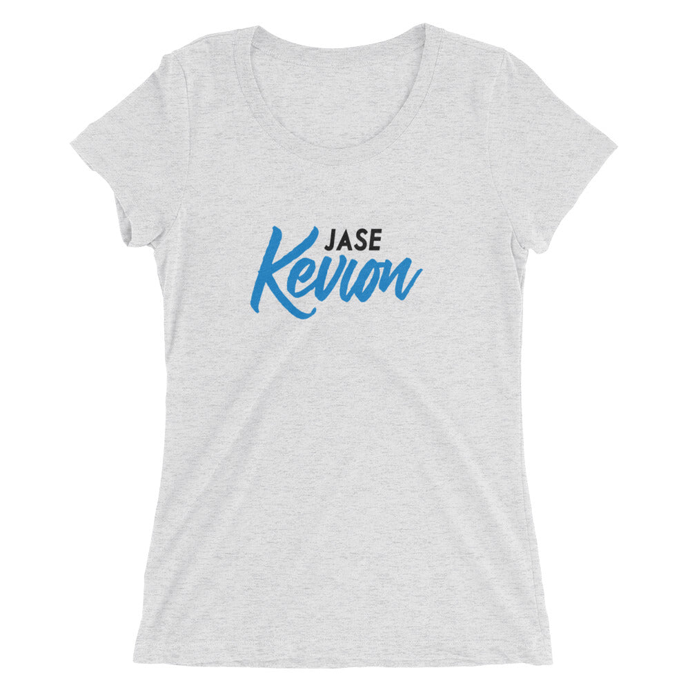 "JASE KEVION" Ladies' short sleeve t-shirt (black/ blue)