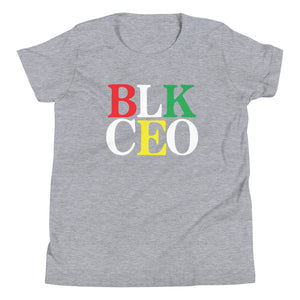 "BLK CEO" Youth Short Sleeve T-Shirt (light)