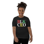 Load image into Gallery viewer, &quot;BLK CEO&quot; Youth Short Sleeve T-Shirt (light)
